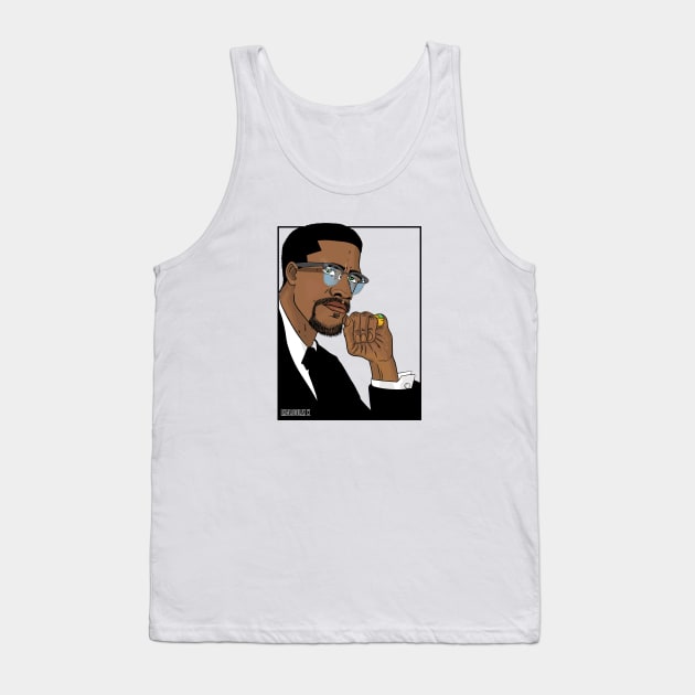 Malcolm X Tank Top by TambuStore